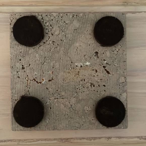 ARBONNE logo’d wood & tile coaster set NEW - Picture 8 of 11